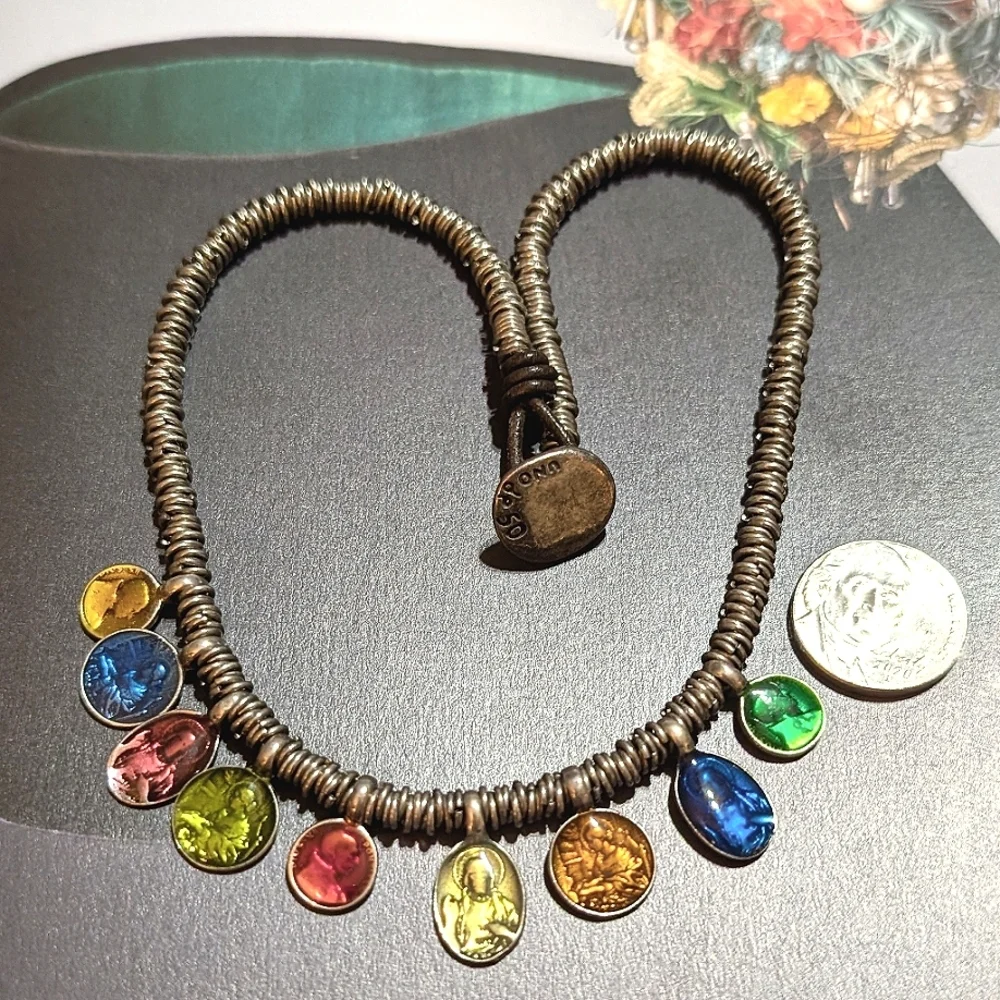 Uno de 50 Medallion Coin Reversible RETIRED Necklace